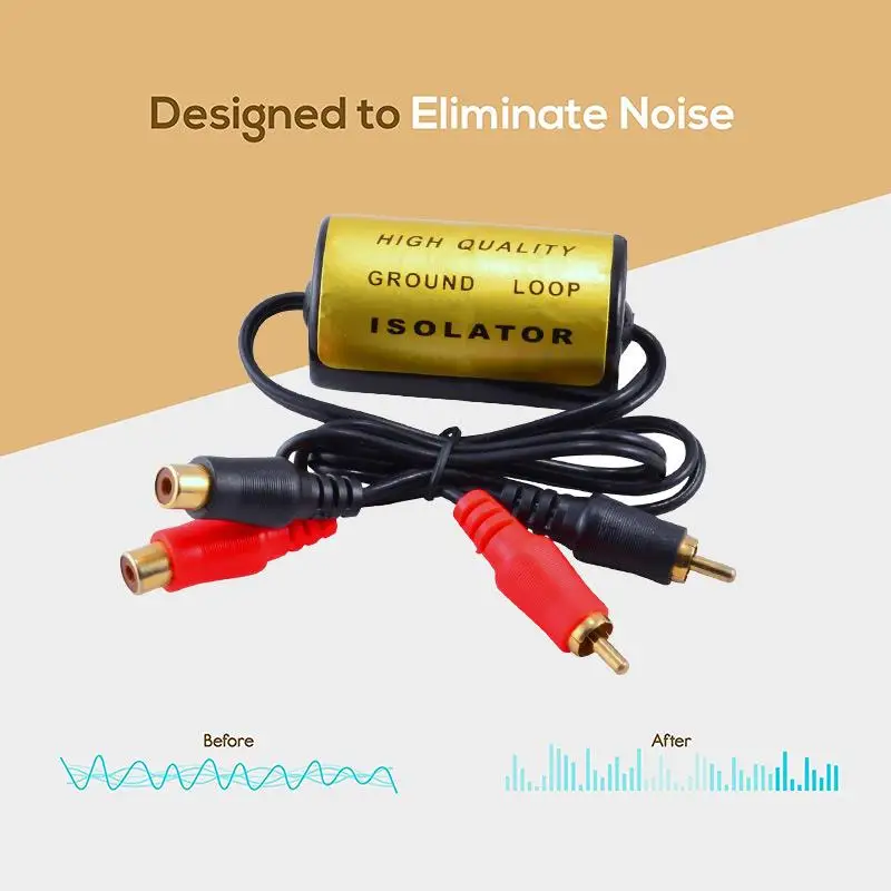Аудиокабель Мама папа с защитой от шума RCA заземление изолятор - Цена: 807,48 руб.