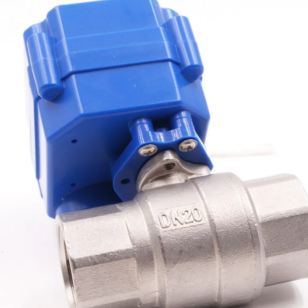 

Dropship CWX-25S Mini Electric Actuator Control Ball Valve with Manual Override Function DN20 Brass for Smart Use