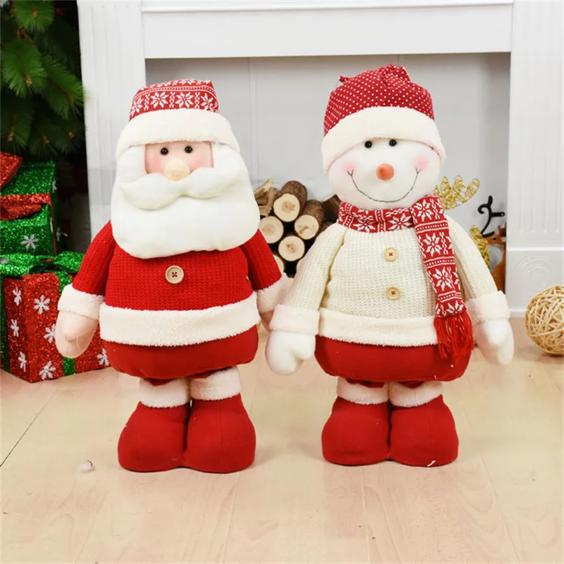 

100cm Big Red Santa Claus Snowman Doll Christmas Decorations for Home Figurine New Year Xmas Tree Ornament Merry Christmas