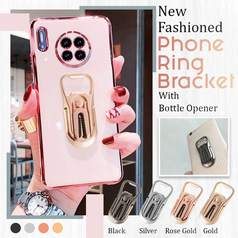 

Convenient Phone Ring Bracket With Bottle Opener New Multifunction Phone Holder Colorful Car Air Vent Stand Phone Accessories