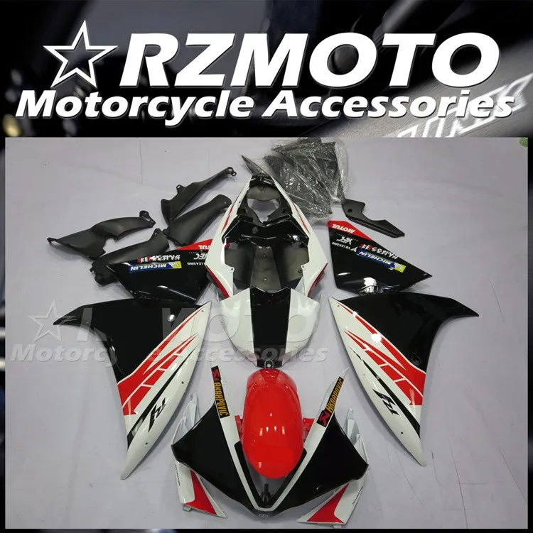

4Gifts New ABS Motorcycle Whole Fairings Kit fit for YAMAHA YZF- R1 2009 2010 2011 09 10 11 Bodywork set Black Red White