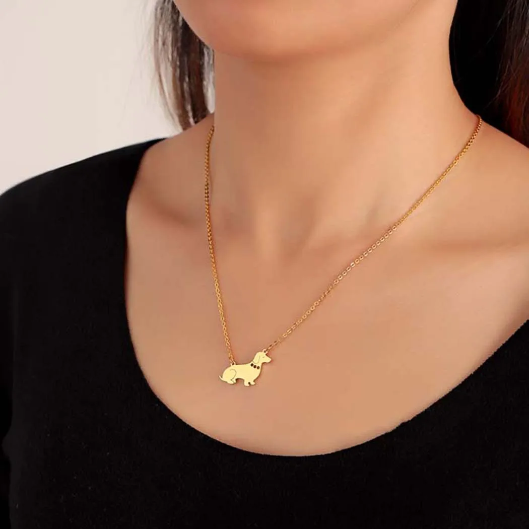 Kinitial новый дизайн такса Винер ожерелье с подвеской для собак женщин женская