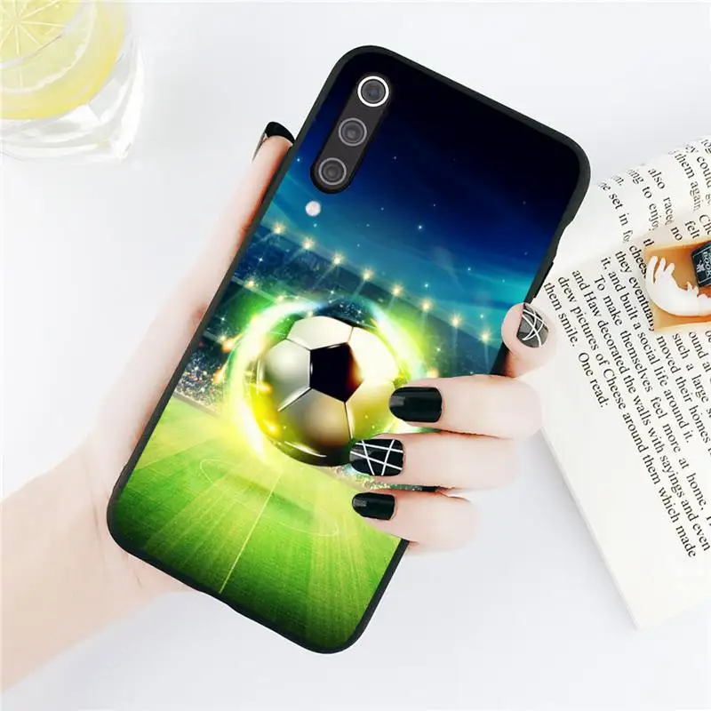 

Football Soccer ball pattern Phone Case For Xiaomi Redmi note 7 8 9 t k30 max3 9 s 10 pro lite Luxury brand shell funda coque