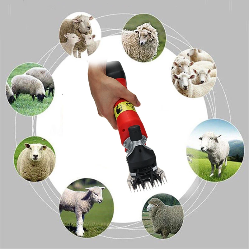 

Cordless Portable Electric Sheep Goat Shearing Machine Farm Animal Hair Clipper Cutter Wool Scissor With Box 110V/220V