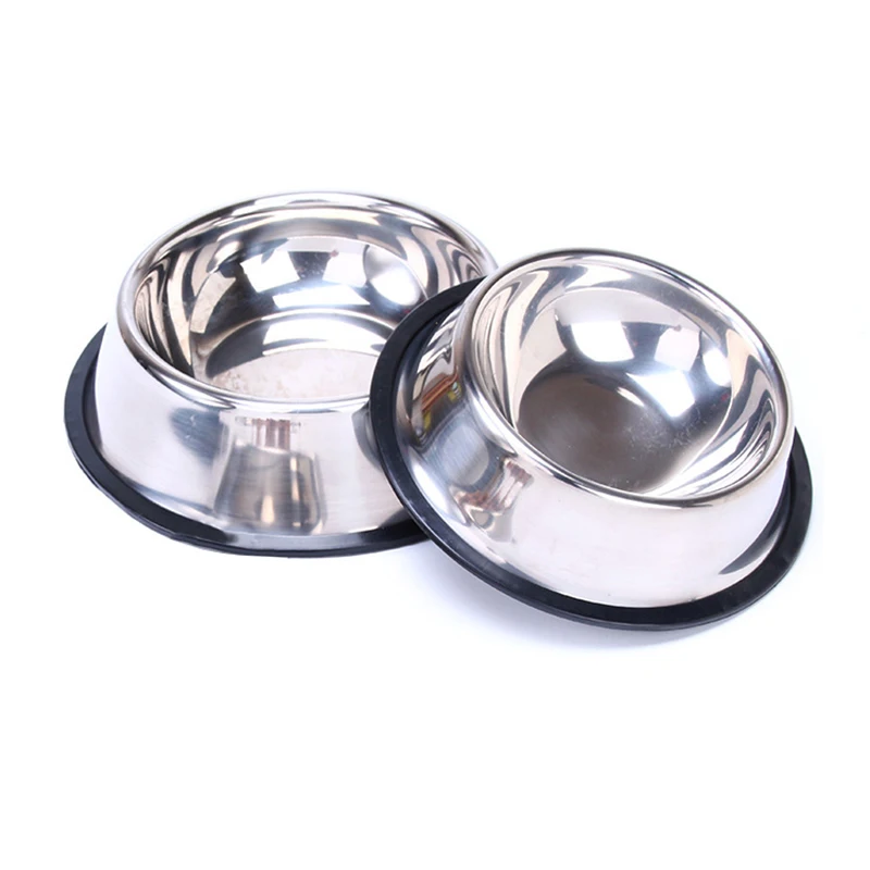 Pet Dog Bowl Stainless Steel Food Bowls Big Puppy Feeder Feeding Water For Dogs Dish Pets Prouducts | Дом и сад
