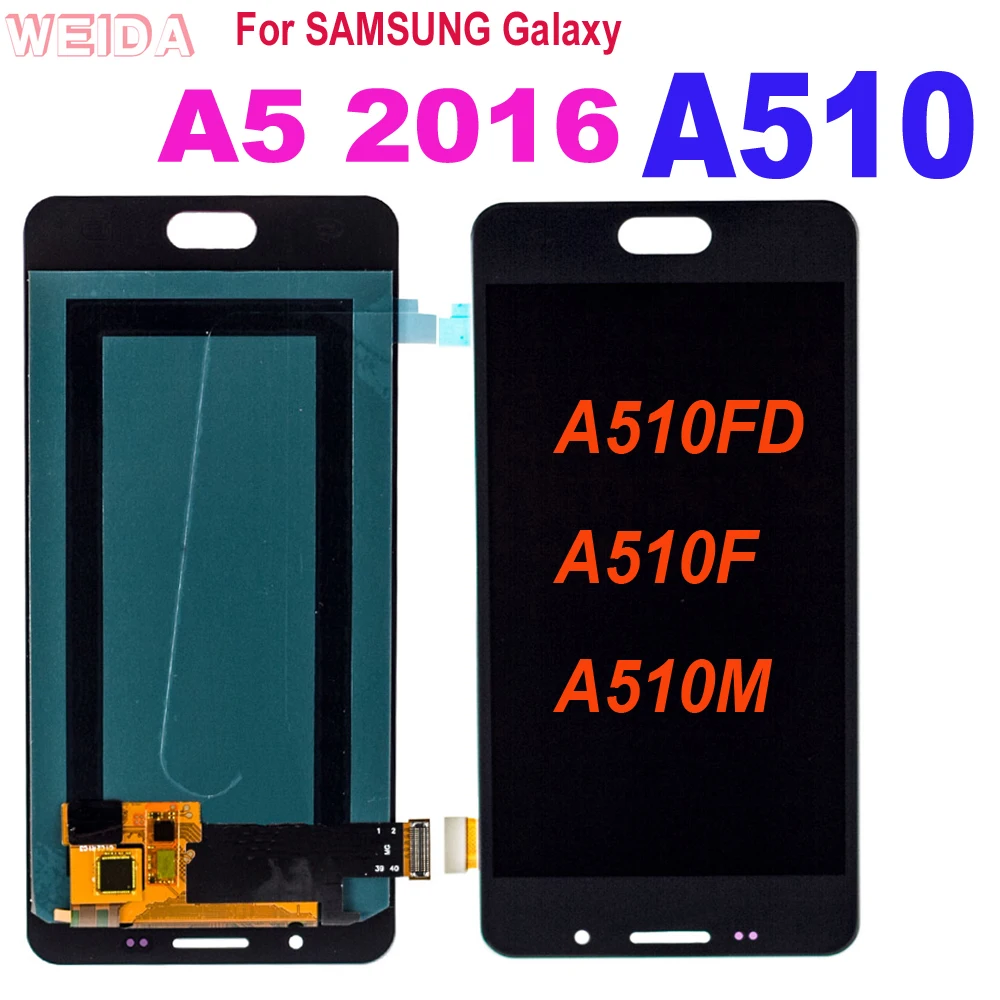 ЖК дисплей с сенсорным экраном и дигитайзером в сборе для Samsung Galaxy A5 2016 A510 A510FD A510F