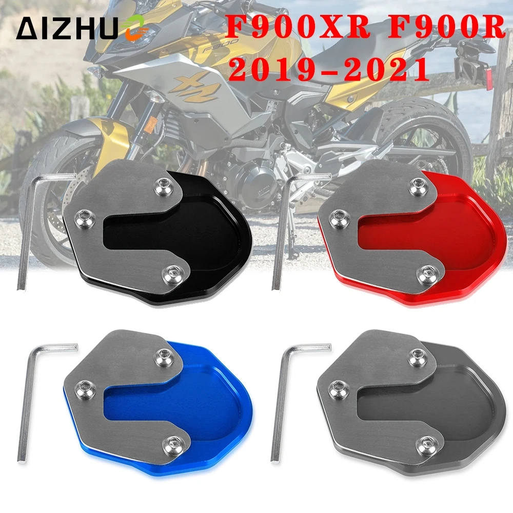 

F900 XR Motorcycle CNC Foot Side Stands Extension Pad Support Plate Enlarge Stand FOR BMW F900XR F900R F 900XR 900R 2019-2021