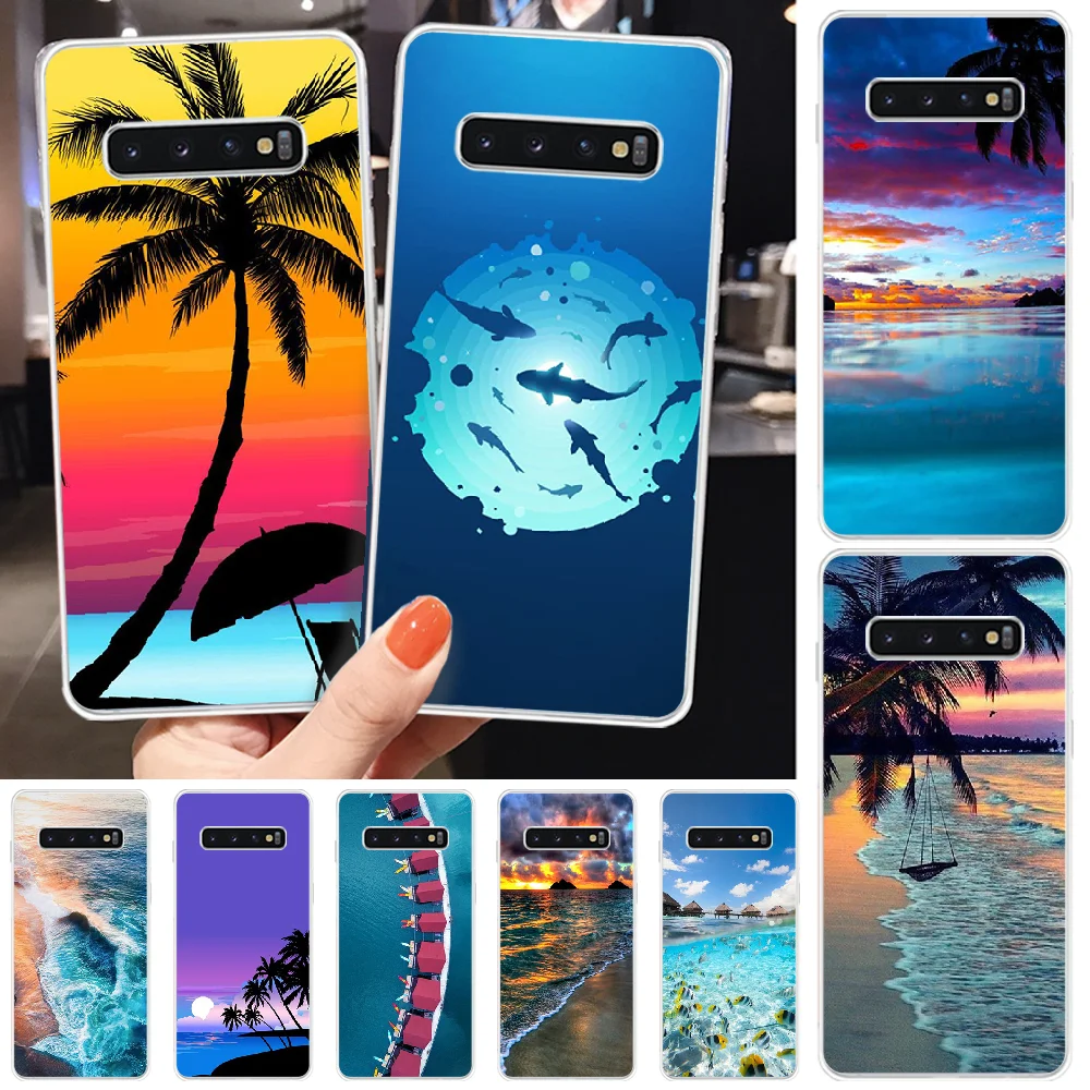 Летний чехол для телефона Samsung S6 S7 edge S8 Plus S9 S10 plus E (lite) | Мобильные телефоны и