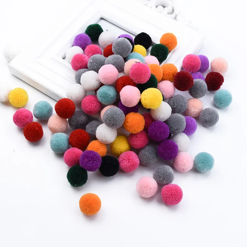 20 шт. дешевые аксессуары для украшения дома с шелковым помпоном Подарочная