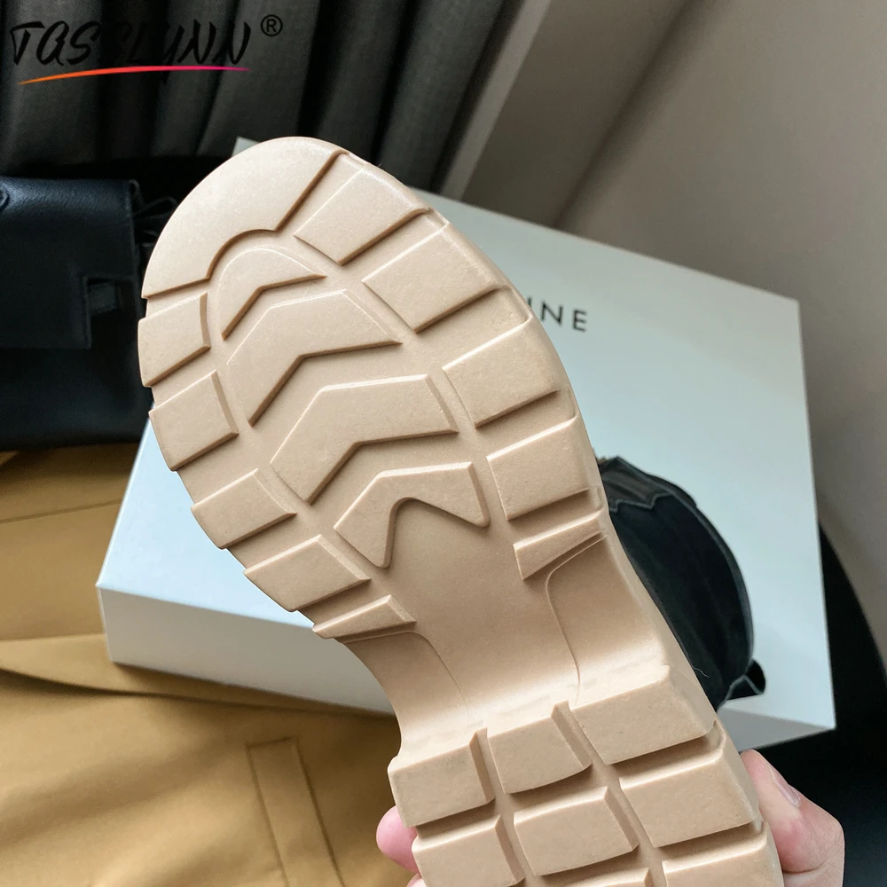 Ботинки женские зимние из натуральной кожи на платформе со шнуровкой 2022 | Обувь