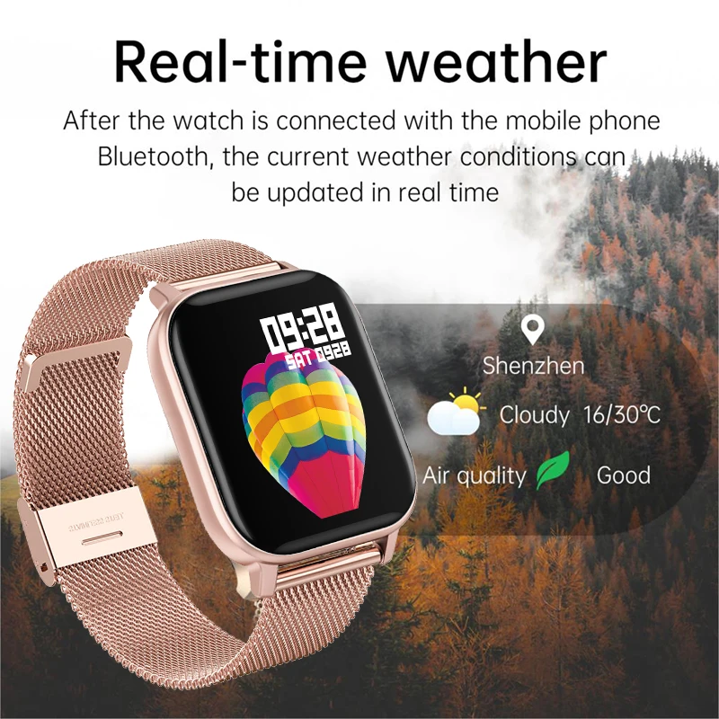 

New Full touch Screen Smart Watch Woman Sports Heart Rate Monitor Waterproof Fitness Smart Watches Men Women Smartwatches 2021