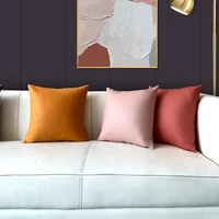 new luxurious leather throw pillow cover modern faux leather farmhouse pillow covers sofa couch bedroom decorative pillow case