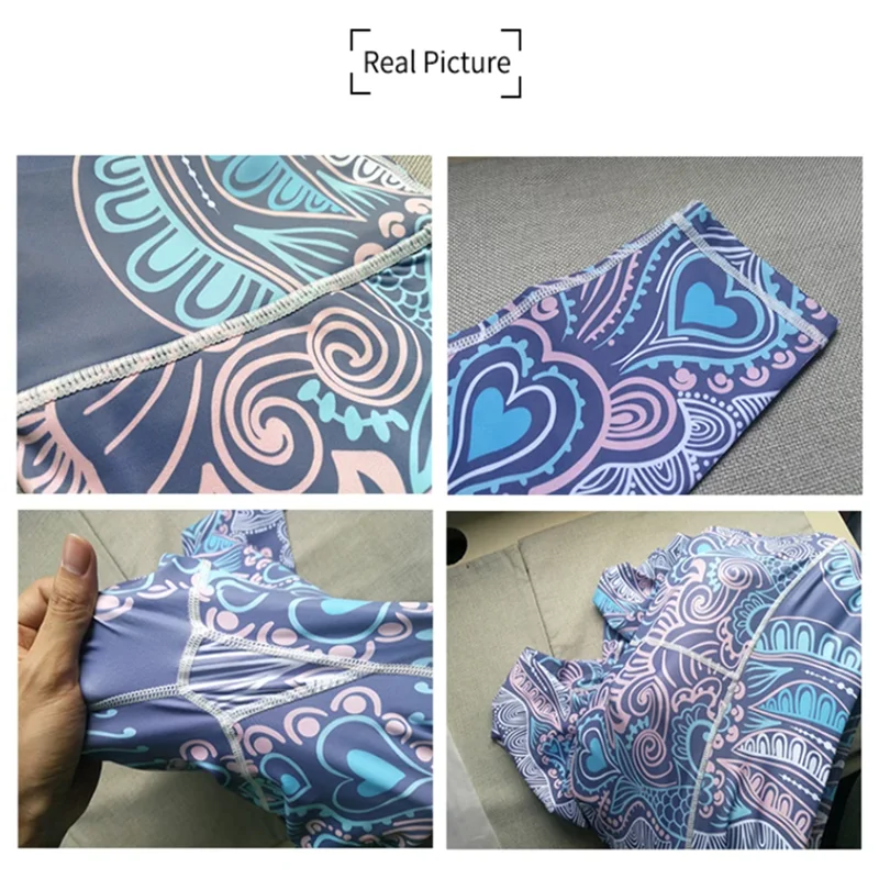 Women's yoga pants gym seamless tights fitness knitted sportswear floral high waist quick-drying jogging running tight-fitting