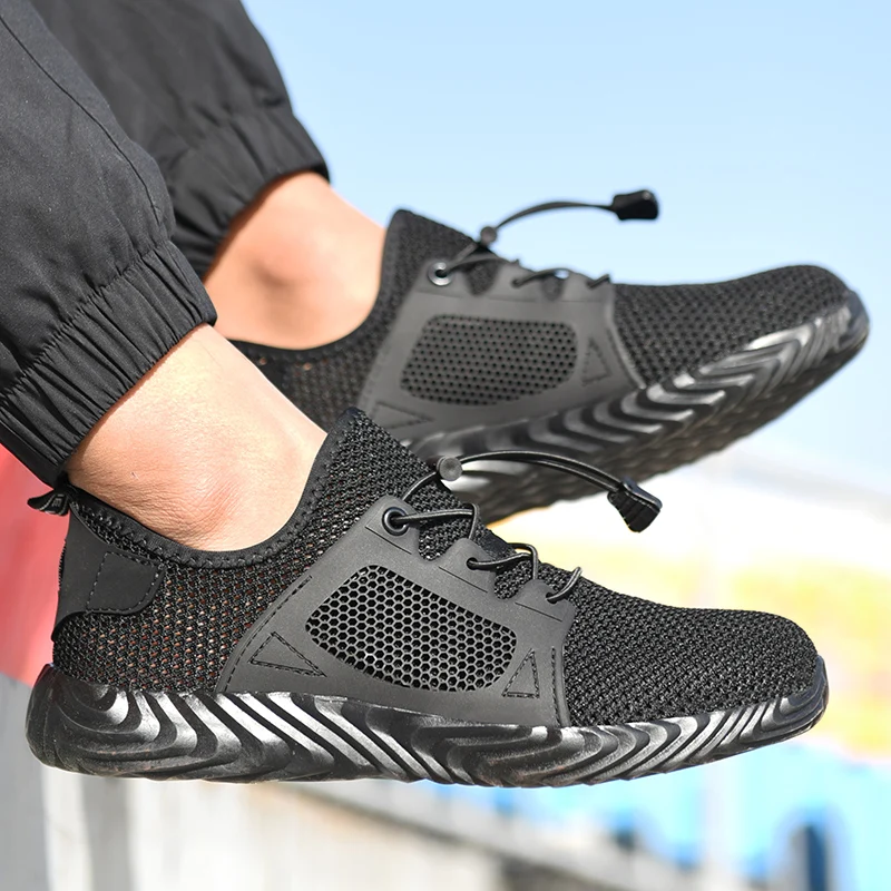 

Indestructible Work Safety Shoes Men Steel Toe Cap Work Shoes Sneakers Puncture-Proof Boots Male Shoes Footwear Plus Size 49 50