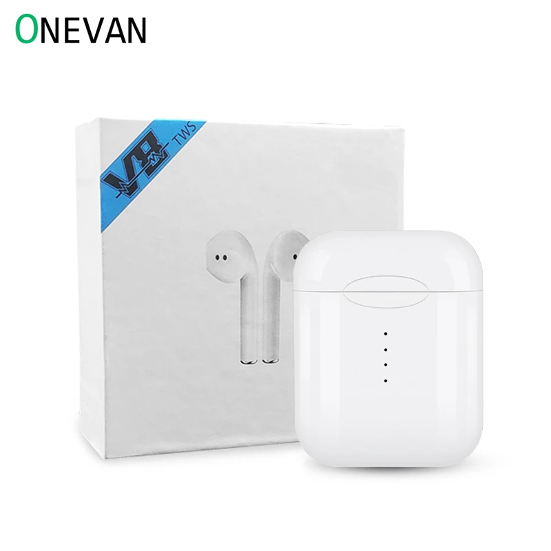 V8 TWS Bluetooth 5,0 беспроводные наушники сенсорные мини наушники с микрофоном для iPhone 6S X 7 8 samsung S6 S8 Xiaomi huawei LG
