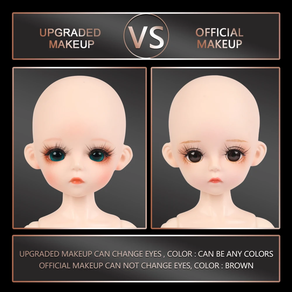 

New 1/6 BJD Doll 30CM 18 Ball Joints Dolls With Full Set Outfits Dress Wig Shoes Makeup Girls DIY Toys For Best Gifts Collection