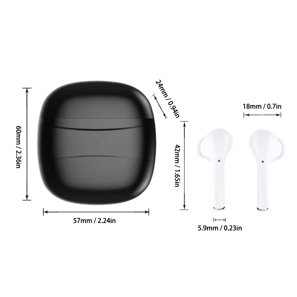 Tws Наушники Беспроводные Bluetooth 5 0 наушники с микрофоном 400 мАч зарядная коробка
