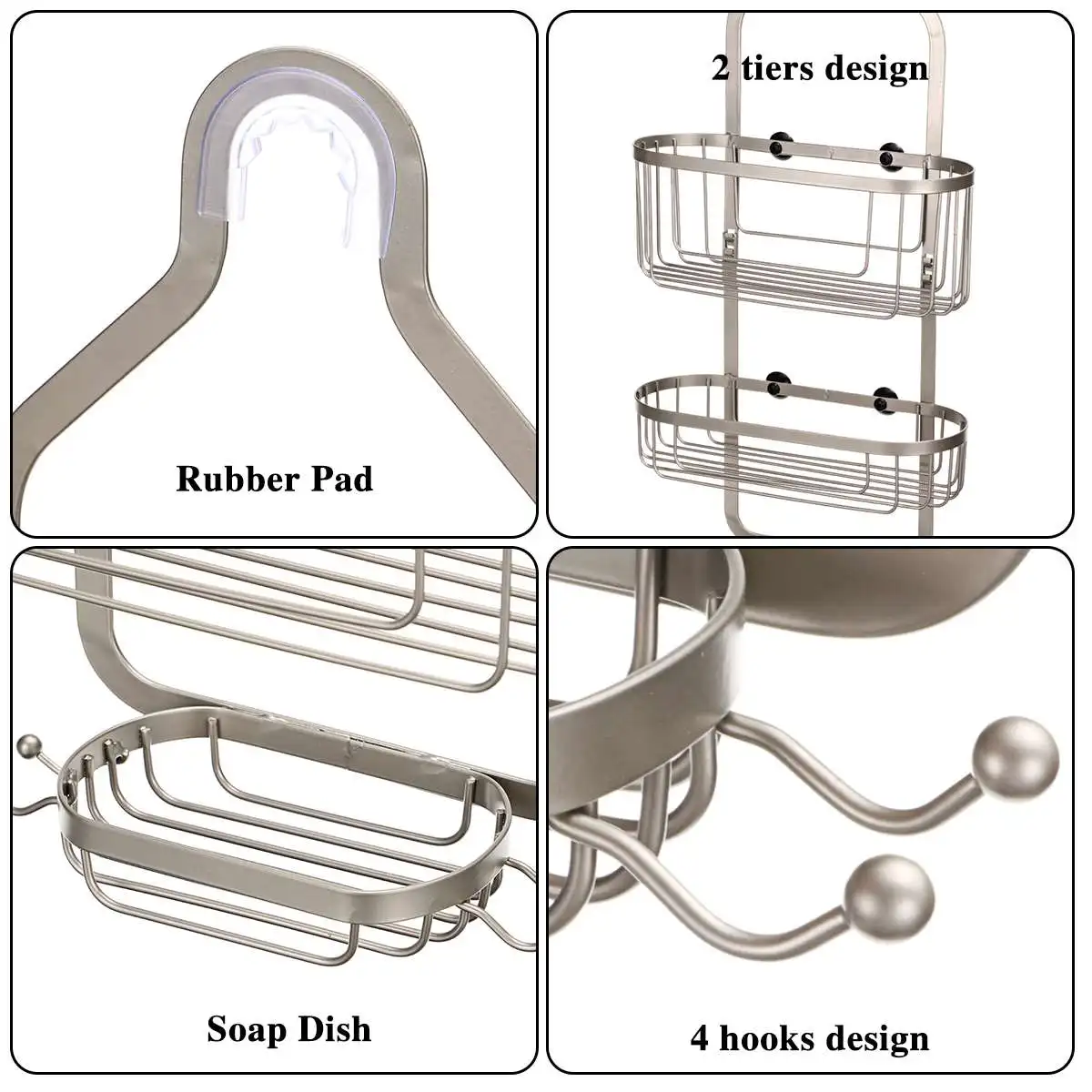 Трехслойная подвесная полка для ванной комнаты принадлежности органайзер душа