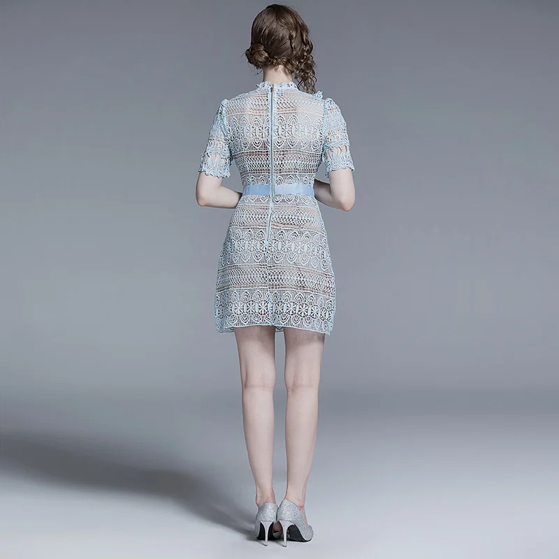 Летнее кружевное Прозрачное платье Rookie с вырезами Vestidos Verano 2020 женское