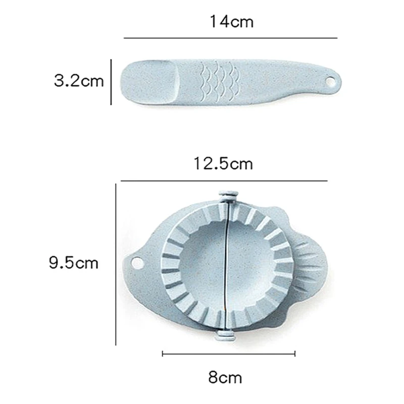 

1pc DIY Dumplings Maker Tool Plastic Dumpling Mold Clips Dumpling Ravioli Wrapper Maker Baking Moulds Pastry Kitchen Accessories