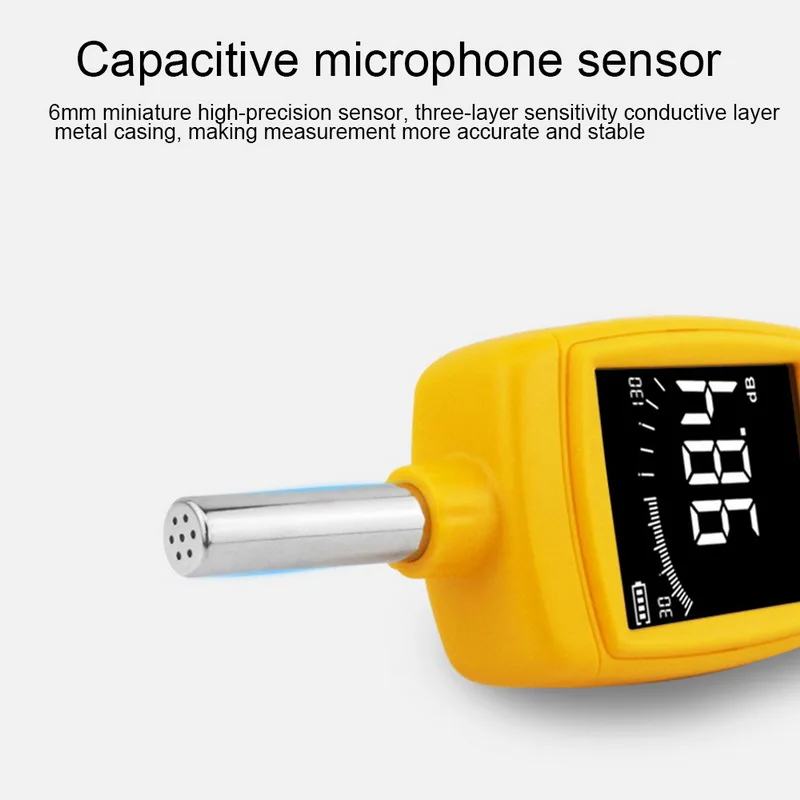Цифровой Noisemeter измеритель уровня звука детектор тестер давления цветной