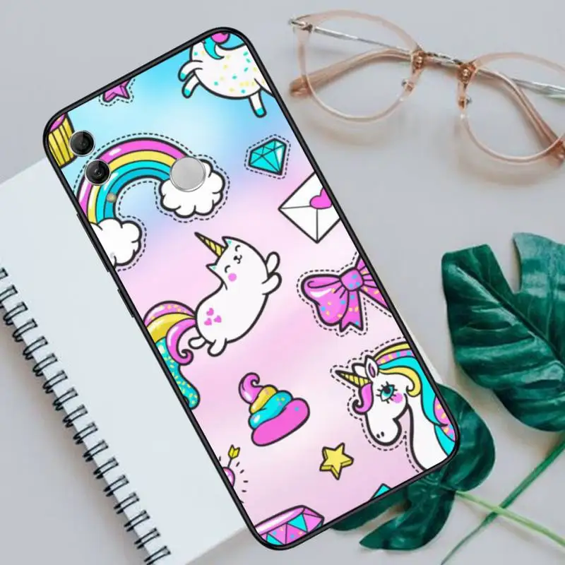 

Rainbow Unicorn Phone Case For Huawei Honor 7C 7A 8X 8A 9 10 10i Lite 20 NOVA 3i 3e
