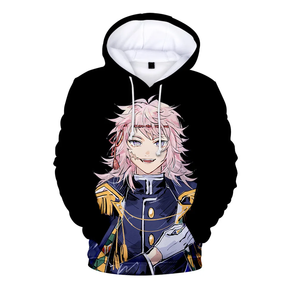 

Толстовка с капюшоном для мужчин и женщин, Повседневная Уличная одежда в стиле Харадзюку, с рассекающим демонов 3D, Свитшот