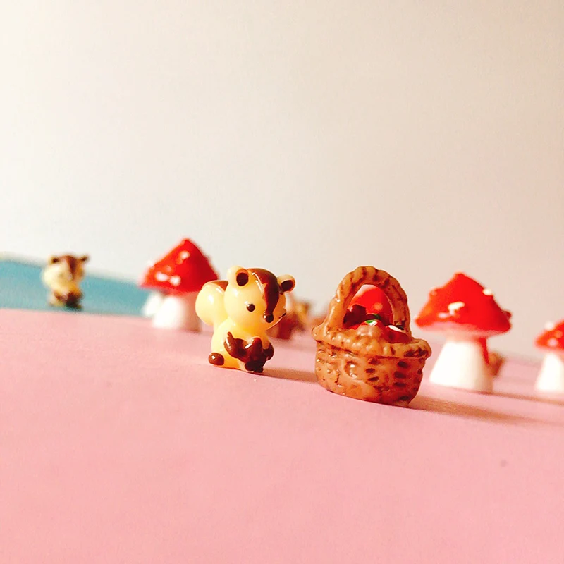 Новый ~ 10 шт./белки/миниатюры/милые животные/Сказочный Садовый Гном/Террариум с