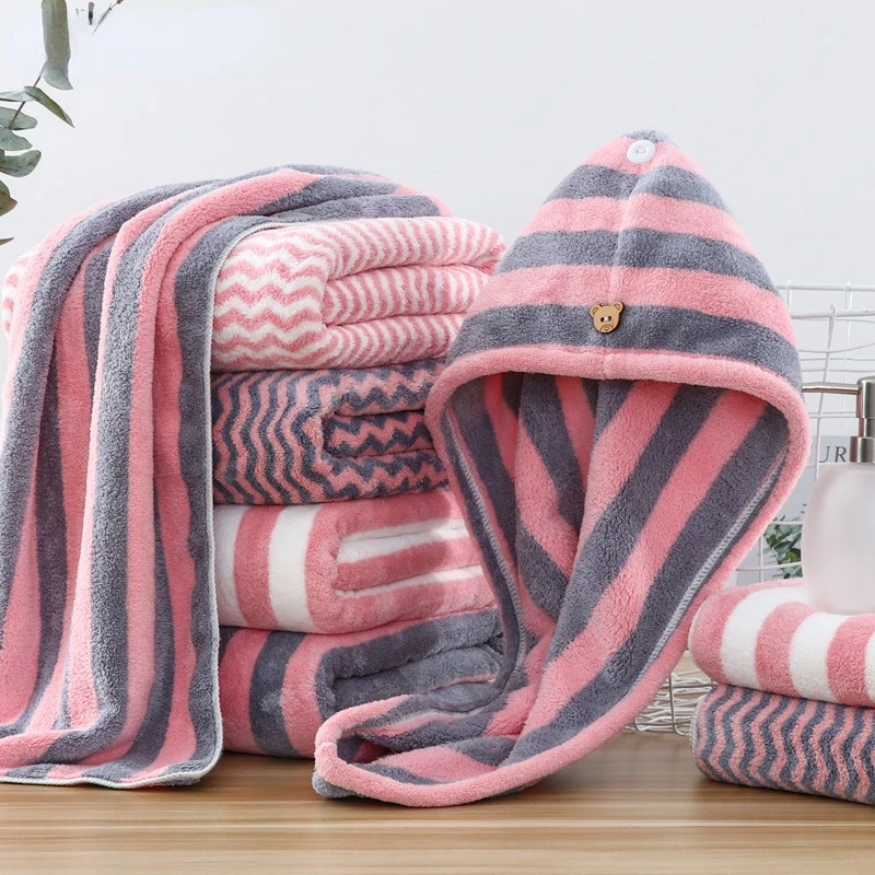 

3pcs Cotton Towel Set Bathroom Super Absorbent Bath Towel Face Towels for Adults Microfiber Bath Towels for Adults Hair Towel