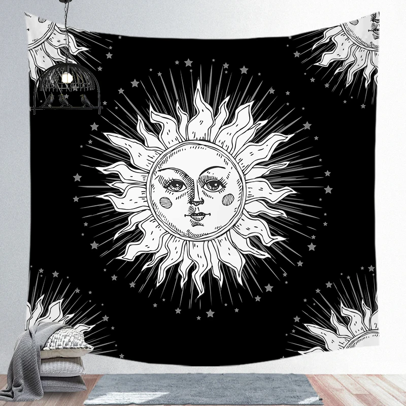 tapestry 12 Солнечный колдовство гобелен настенный ткань настенное одеяло фермерский дом домашний декор богемное украшение гардины для окон - Цвет: tapestry 12