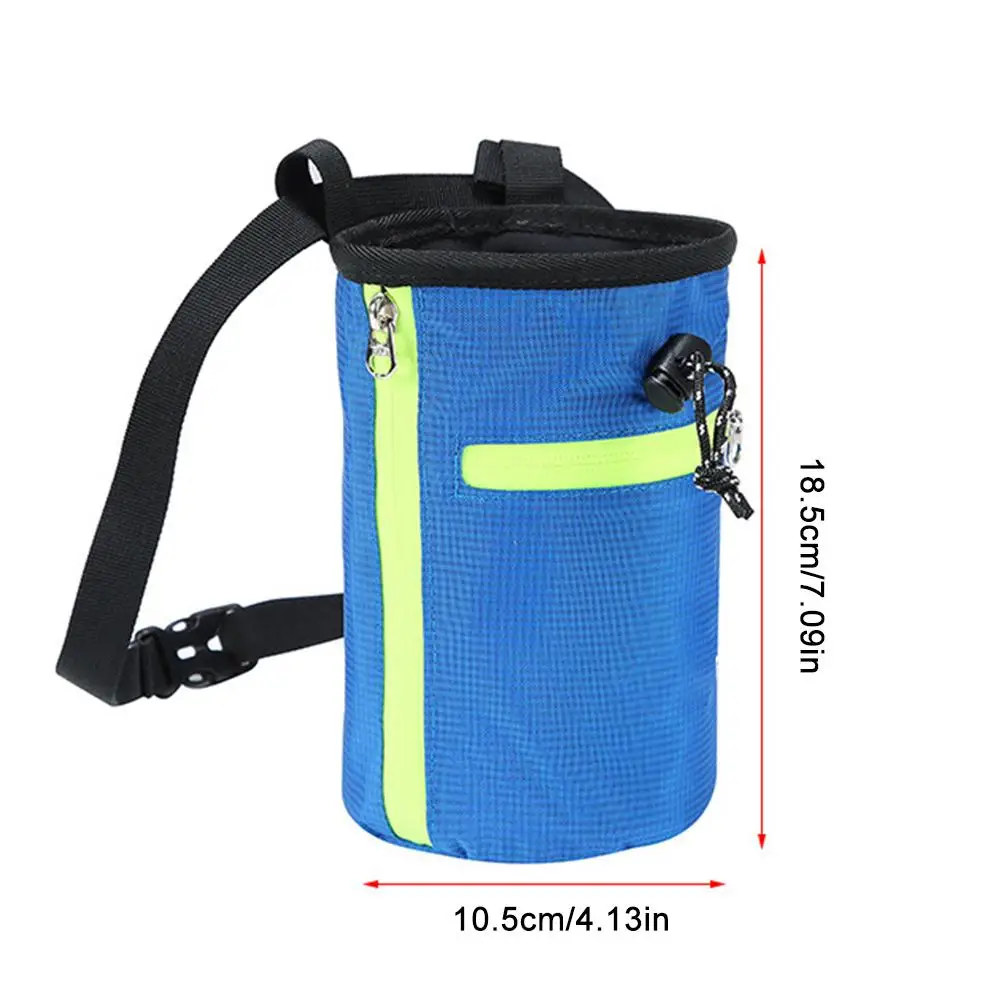

Climbing Chalk Bag With Zippered Pockets Waist Bag For Climbing Bouldering Lifting Outdoor Climbing Bag Waterproof Waist Bag