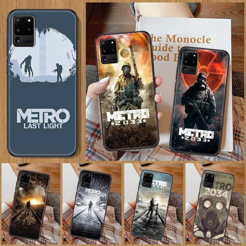 Чехол для телефона Game Metro 2033 Samsung Galaxy Note 4 8 9 10 20 S8 S9 S10 S10E S20 Plus UITRA Ultra black 3D funda pretty