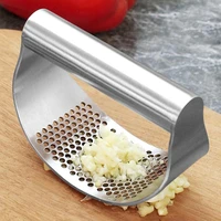 manual garlic press curved crusher grinding slicer chopper stainless steel garlic crusher mincer kitchen gadgets accessories