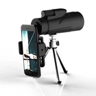 Портативный монокулярный телескоп 12*50 зум оптический 10X HD объектив телескоп штатив + зажим для сотового телефона телескоп охотничий оптический прицел большая видимость