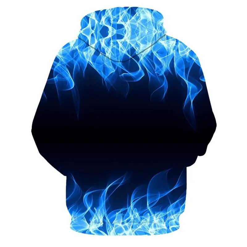 

2021 New Colorful Flame Hoodie 3D Sweatshirt Men/Women Hooded Spring And Autumn Coat Clothing Funny Jacket Black Hoodies