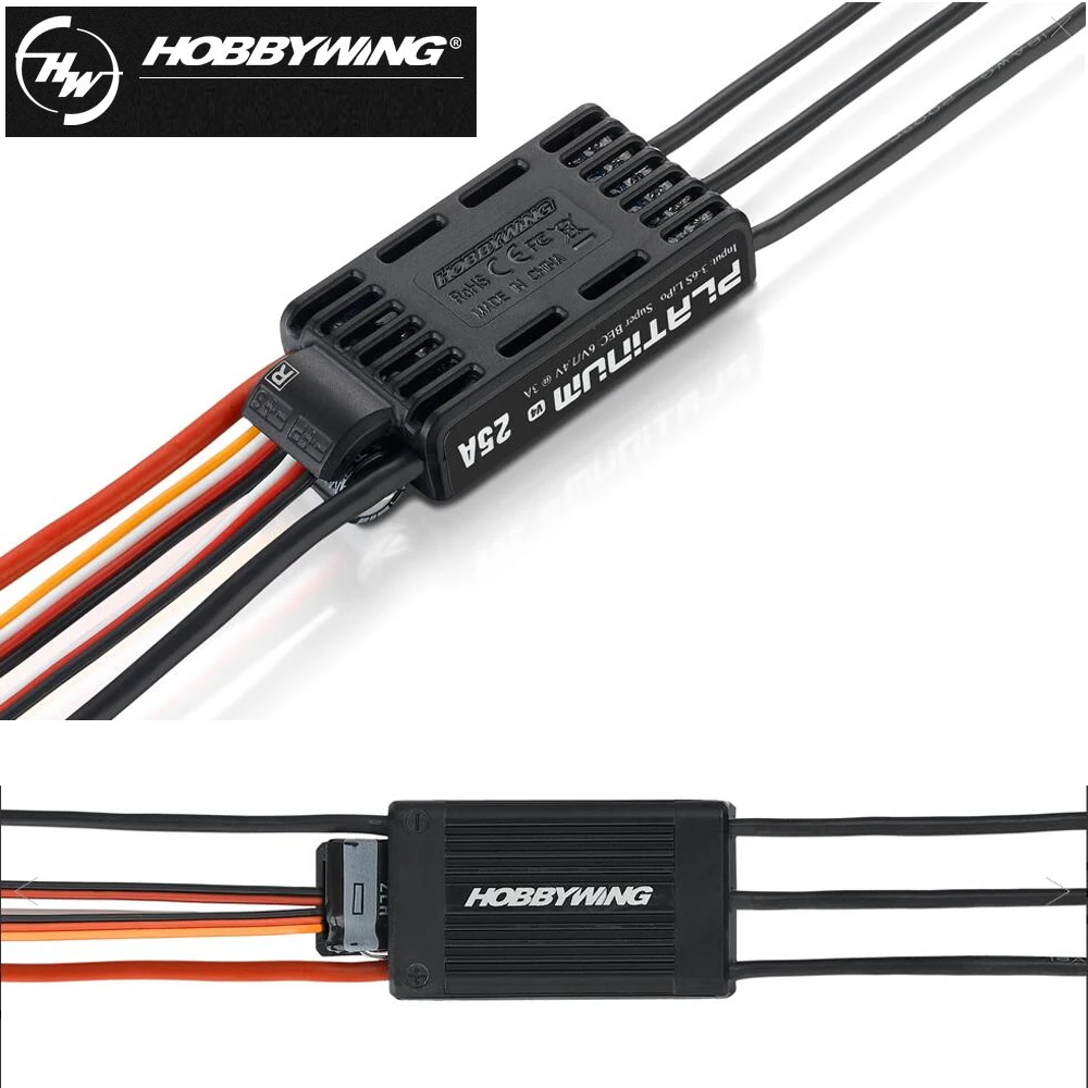 Hobbywing Platinum 25A V4 3-6S ESC/40A 3-4S ESC Бесщеточный электронный контроллер скорости для