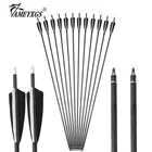 612 шт. стрельба из лука 35 дюймов позвоночник 500 микс углеродная стрела индейки перья для блочного рекурсивного лука стрельба тренировка Охота Аксессуары