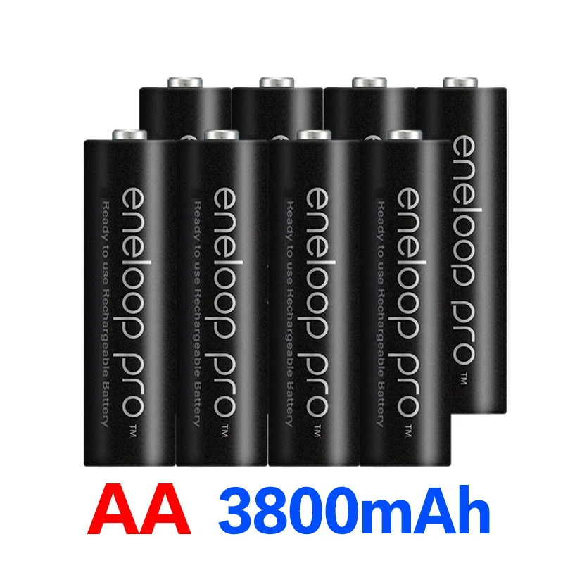 8 шт. Оригинальная батарея Pro AA 3800mAh 1 2 V Ni MH камера игрушка фонарик перезаряжаемые