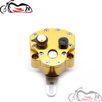 cnc steering damper stabilizer universal front motorcycle safety control adjustable gold moto accessories