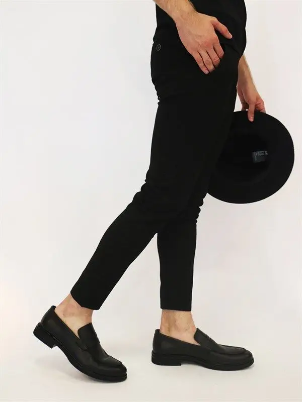 

Black Mens Chino Trousers