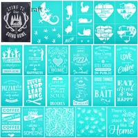 chzimade best friends heart self adhesive silk screen printing stencil mesh transfers for pillow t shirts home decoration