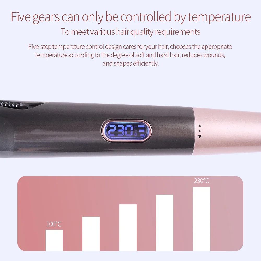 

2 in 1 Professional Twist Hair Curler Curling Tongs Beach Wave Curling Iron Ceramic Flat Iron Hair Straightener Styling Tools