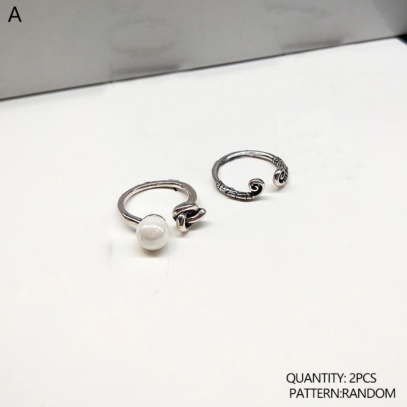 2/10/36 шт. Новое поступление Винтаж Для женщин кольцо рука об руку модное