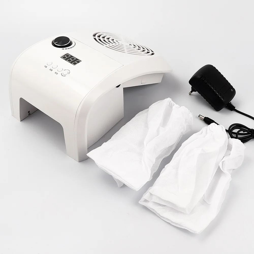 Сушилка для ногтей 2 в 1 с мощным вентилятором и пылесборником 80 Вт светодиодный