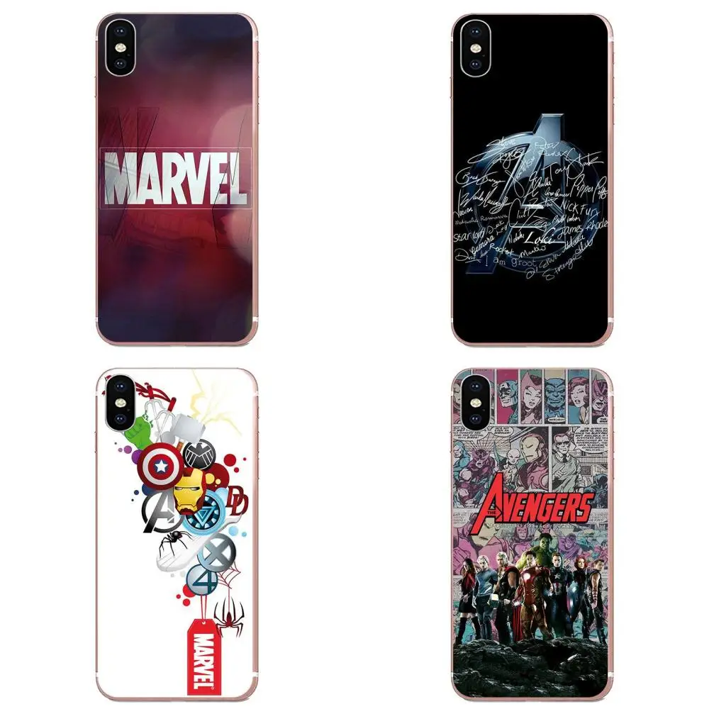 Мягкий художественный принт с логотипом комиксов Marvel для Galaxy Note 10 A10E A10S A20S A30S A40S
