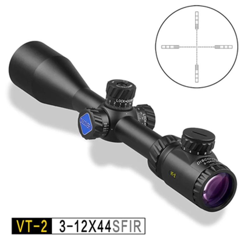 

DISCOVERY OPTICS VT-2 3-12x44 SFIR optical sight tactical riflescope illumination reticle Locking turrets hunting rifle scope