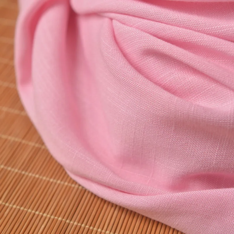 Высококачественная вискозная хлопчатобумажная ткань розовое тканевое платье