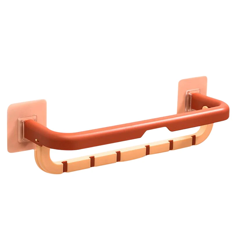 

Self-adhesive Towel Holder Rack Wall Mounted Towel Hanger Bathroom Towel Bar Shelf Roll Holder Hanging Hook Bathroom Organizer
