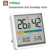 xiaomi mijia miiiw mute temperature and humidity clock home indoor high precision baby room cf monitor 3 34inch huge lcd screen