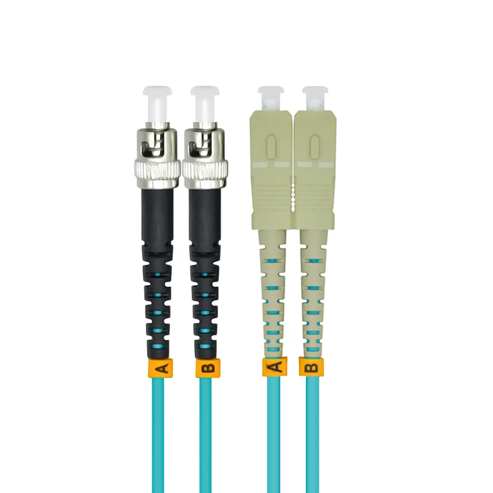 Внутренний бронированный 50 метров SC ST дуплекс 10 гигабит 50/125 многорежимный